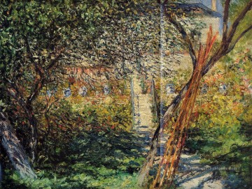 Jardin de Monet à Vetheuil Claude Monet Peinture à l'huile